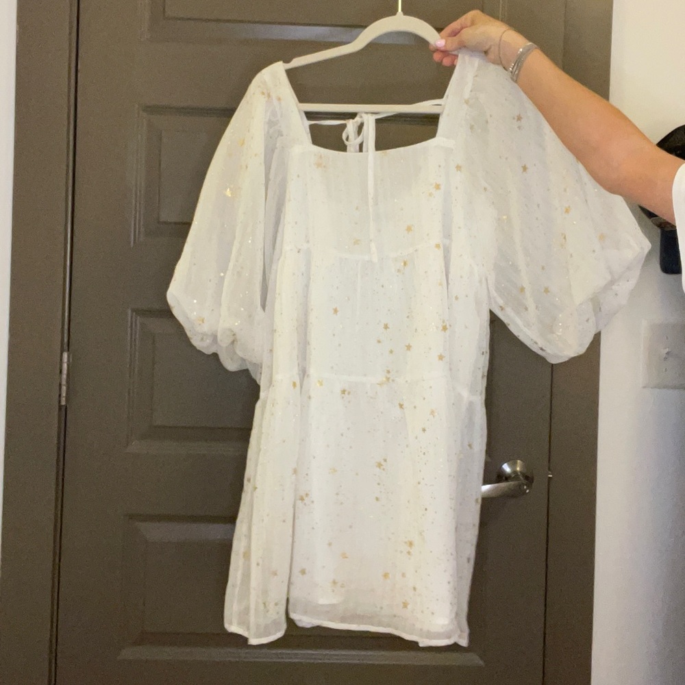 Nasty gal puff sleeve mini dress